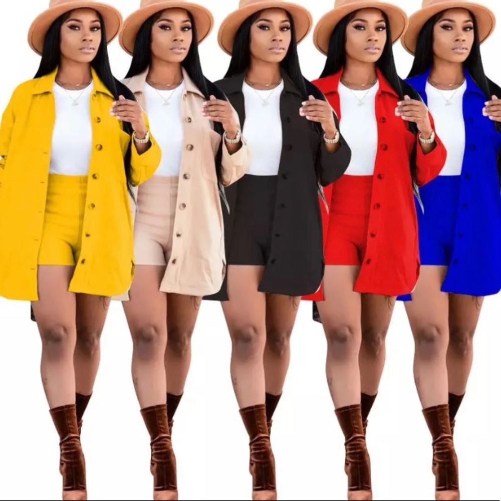 Two piece Jacket & Short Sets